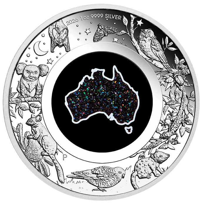 2026 Perth Mint Great Southern Land Nocturnal 1oz Silver Proof Opal Coin