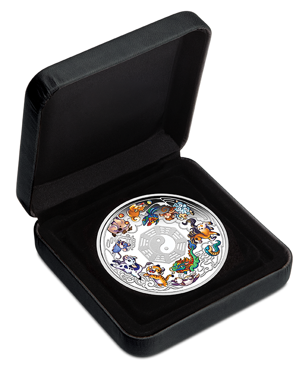 2026 Perth Mint Twelve Baby Lunar Animals 3oz Silver Coloured Coin