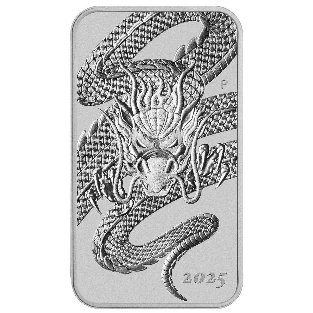2025 Perth Mint Dragon 1oz Silver Rectangular Bullion Coin