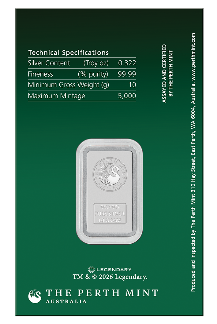 2026 Perth Mint Dune House Atreides 10g Silver Minted Bar