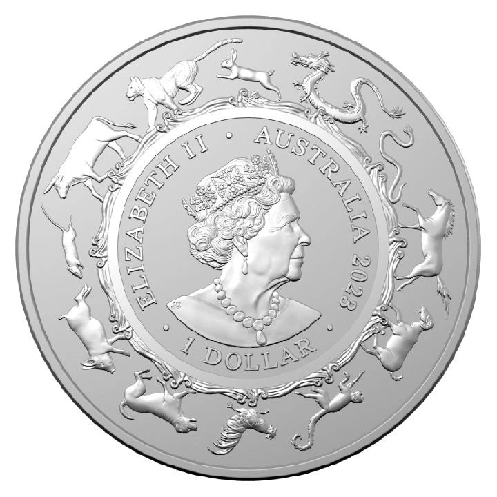 2023 RAM Lunar Rabbit 1oz Silver UNC Coin