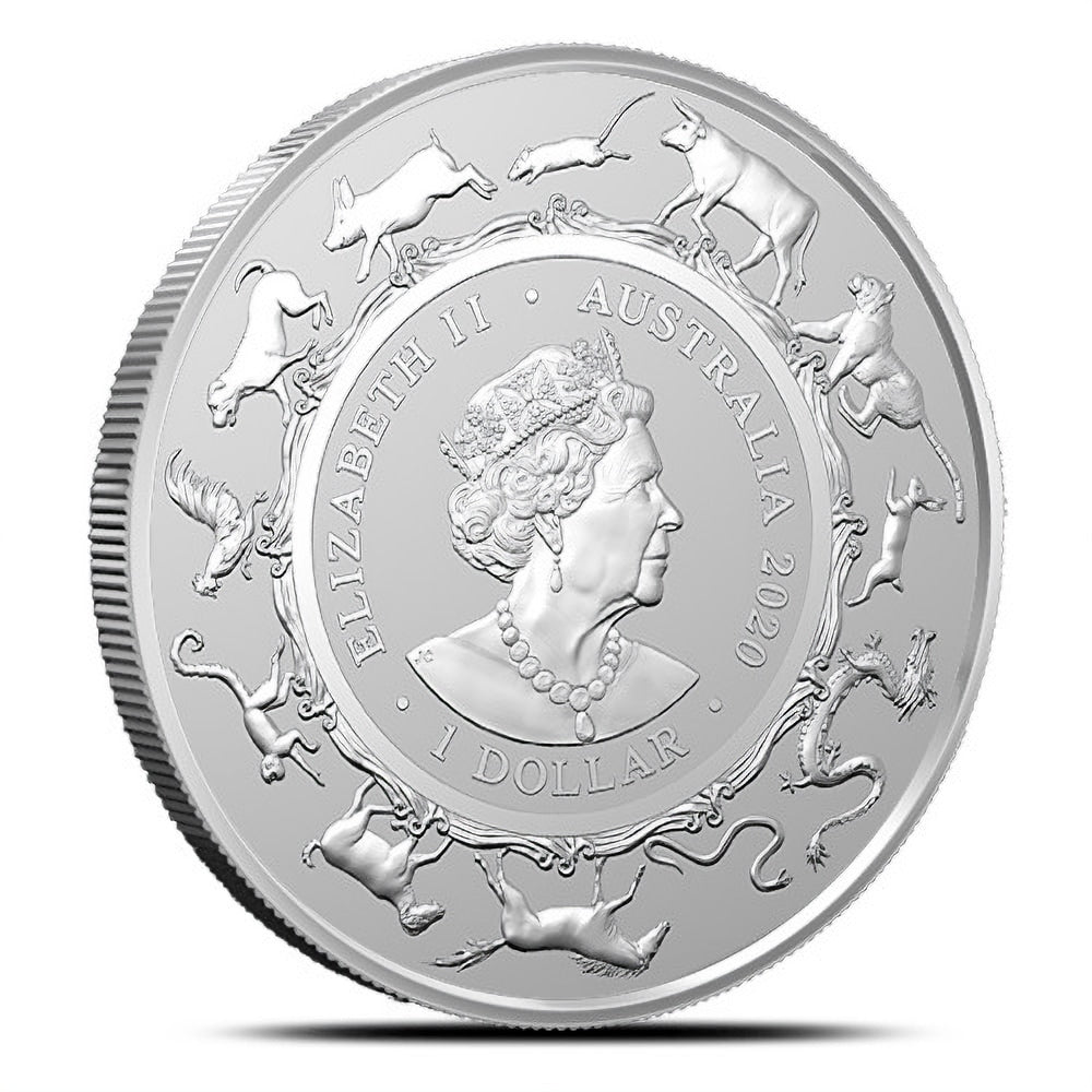 2020 RAM Lunar Rat 1oz Silver UNC Coin