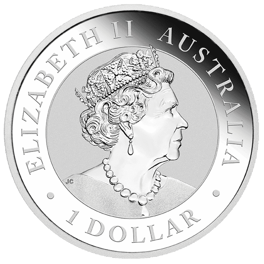 2021 Perth Mint Kookaburra 1oz Silver Bullion Coin in capsule