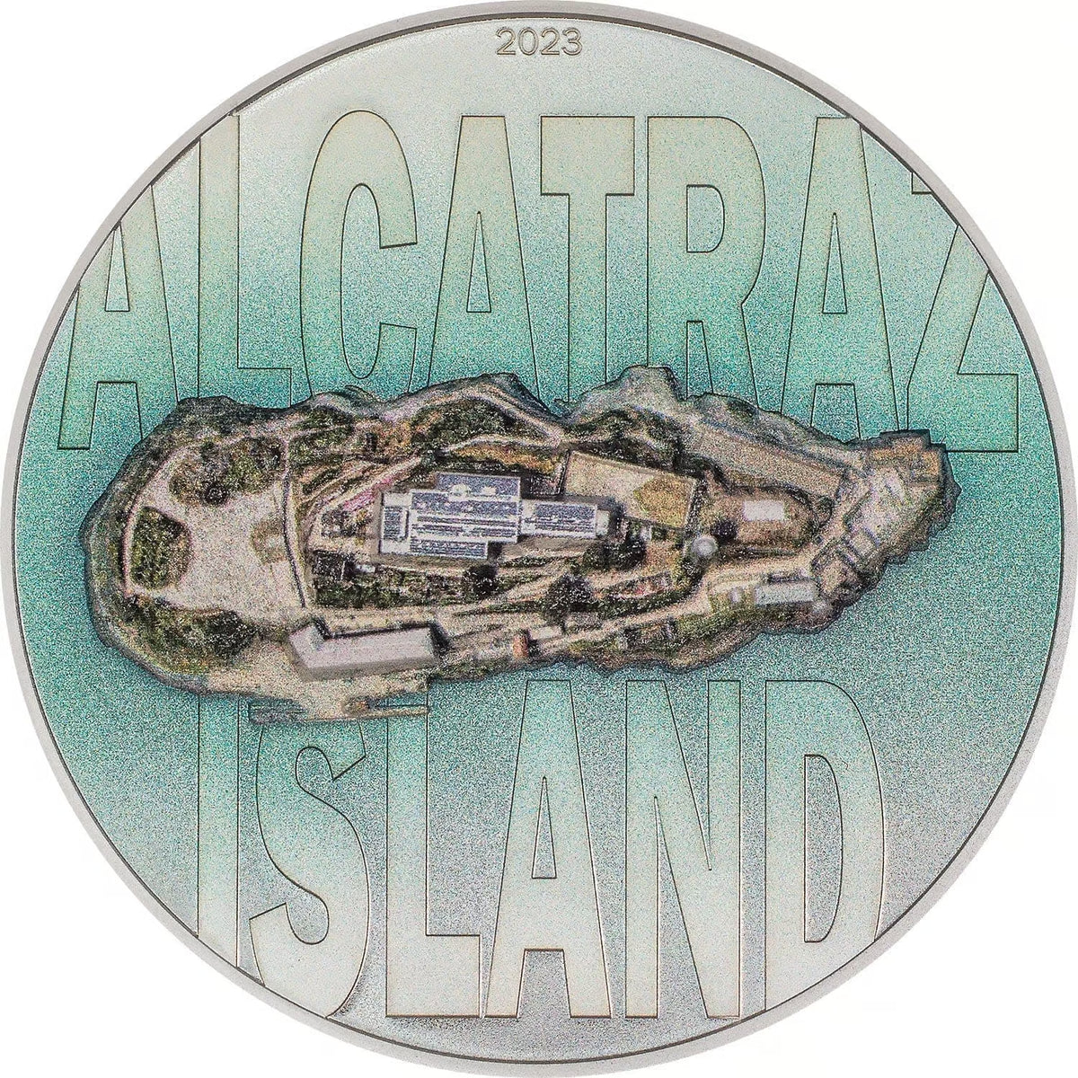 2023 CIT Alcatraz Island 3oz Silver Proof HR Coin