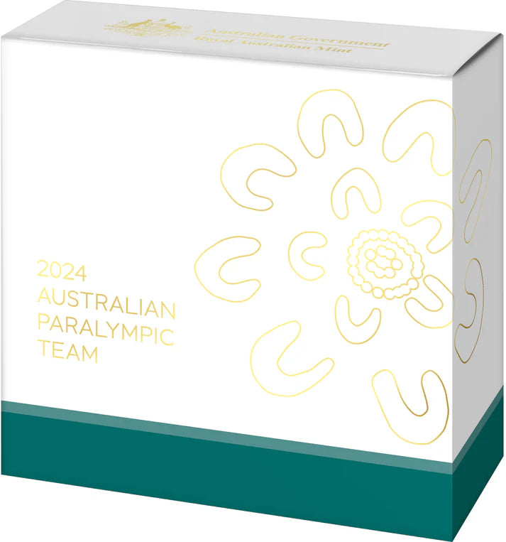 2024 RAM Paralympic Team 1oz Selectively Gold-Plated Silver Proof Coin
