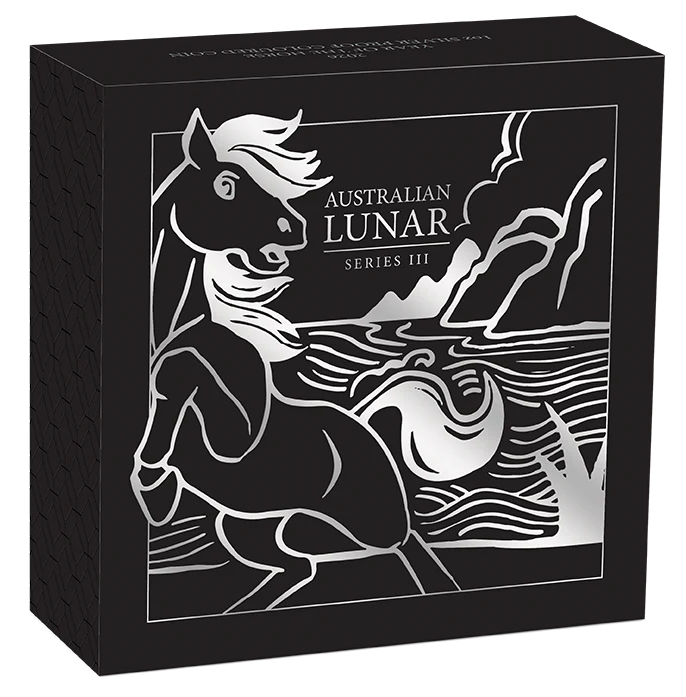 2026 Perth Mint Horse 1oz Silver Coloured Proof Coin