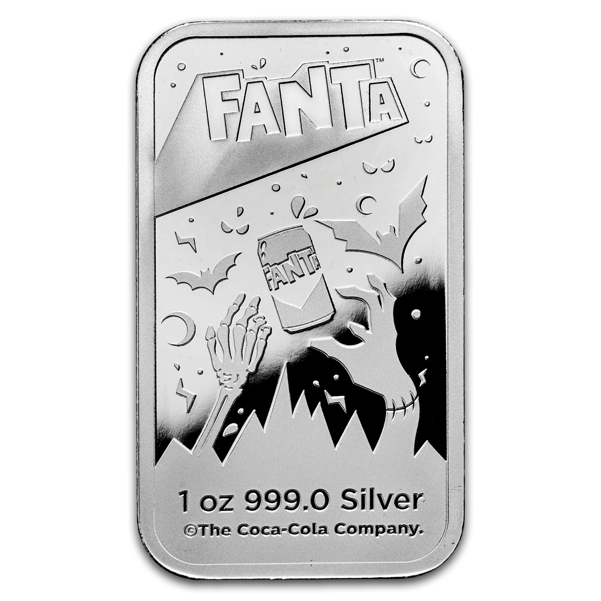 2026 PAMP Fanta Halloween 1oz Silver Coloured Proof Bar