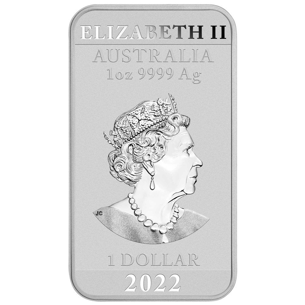 2022 Perth Mint Dragon 1oz Silver Rectangular Bullion Coin