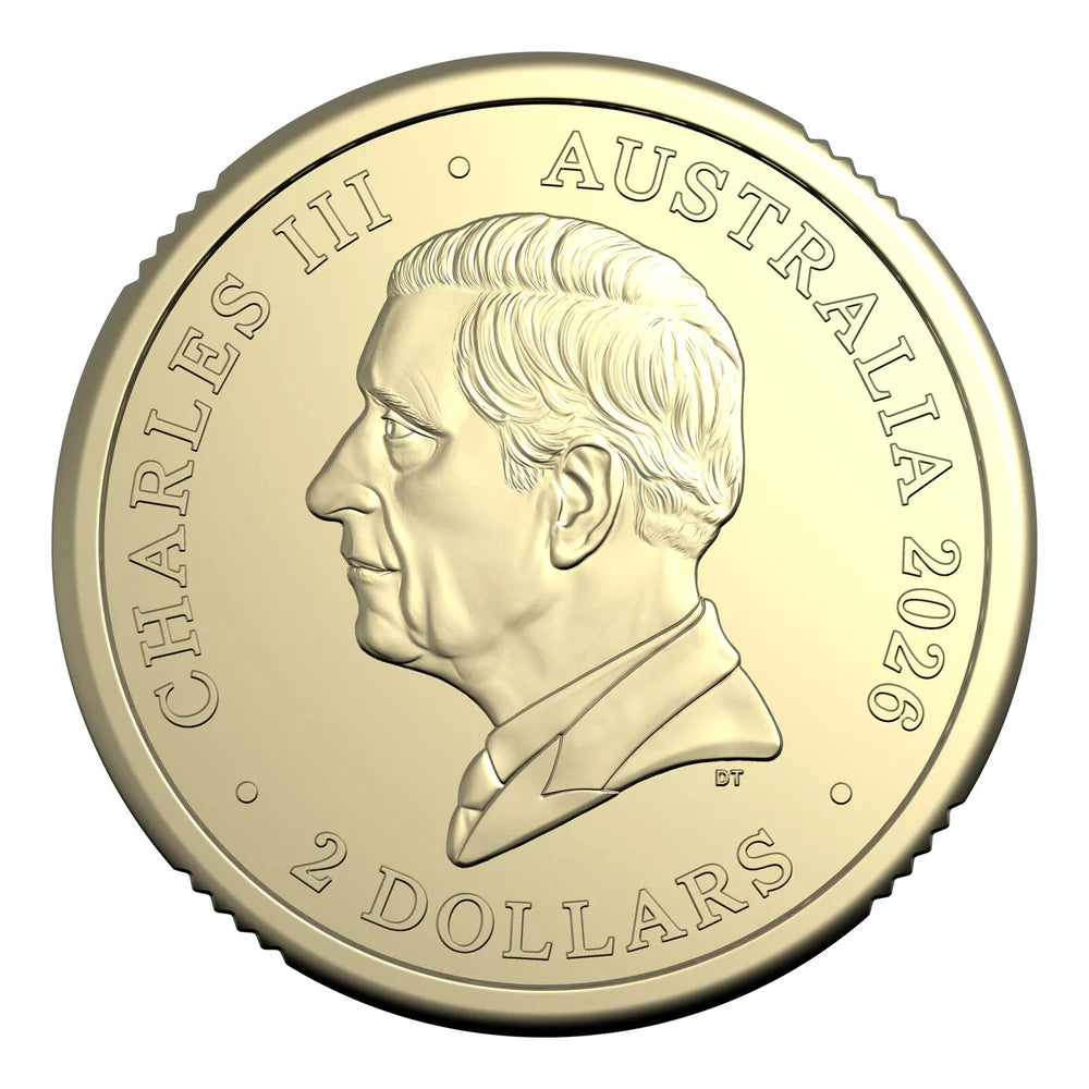 2026 $2 ‘C’ Mintmark Coloured Uncirculated Coin – Dawn Service