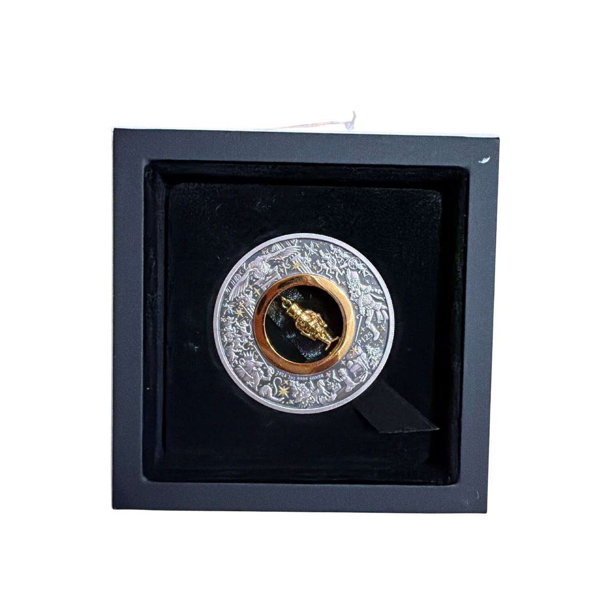 2024 Perth Mint Christmas Nutcracker 2oz Silver Antiqued Gold Plated Coin