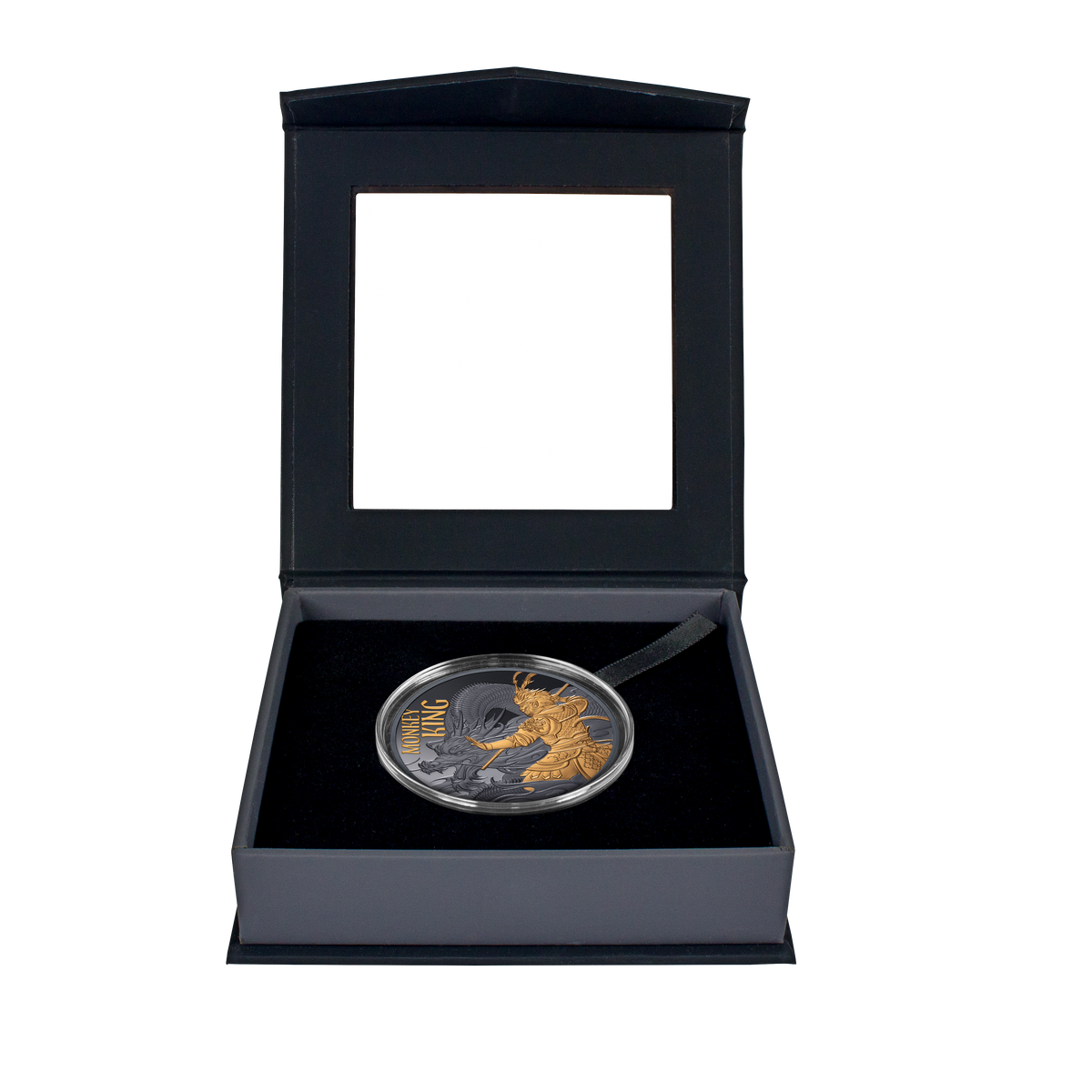 2026 Niue Monkey King 1oz Silver Gold Plated Black Proof Coin