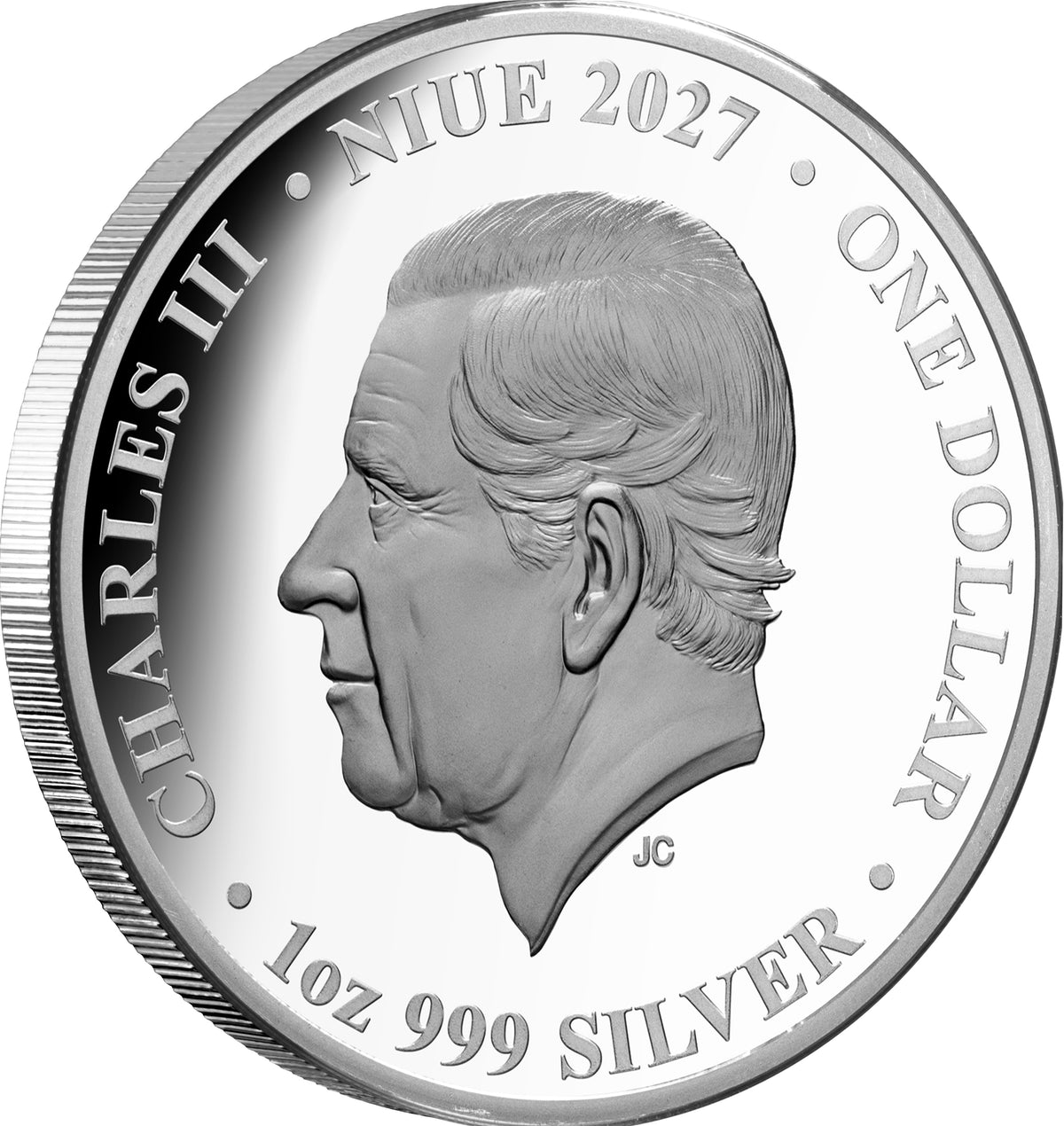 2027 Niue Rainbow Trout 1oz Silver Coloured Proof Coin