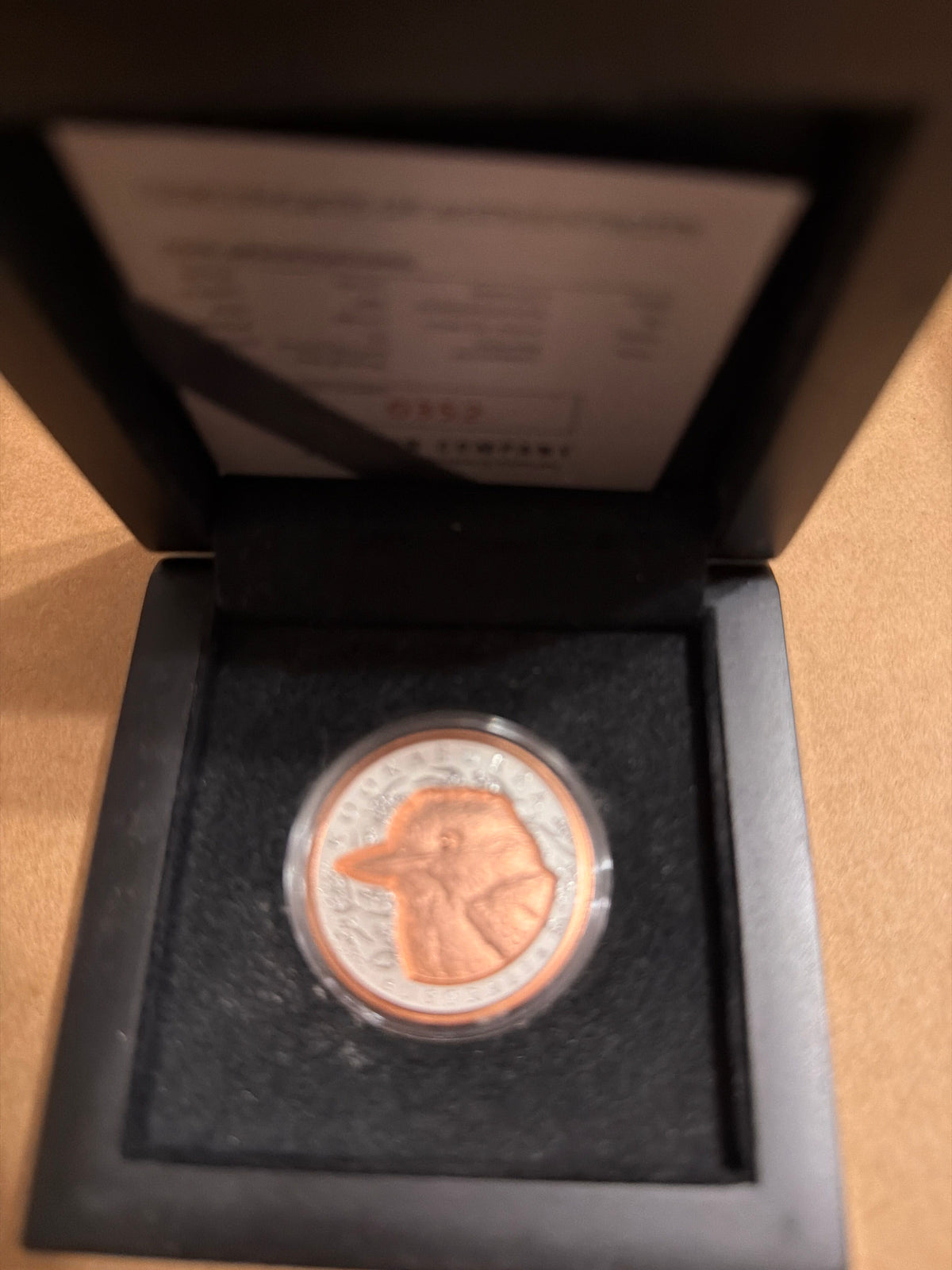 2025 Kookaburra 1oz Silver Incused Rose Gold Proof Coin