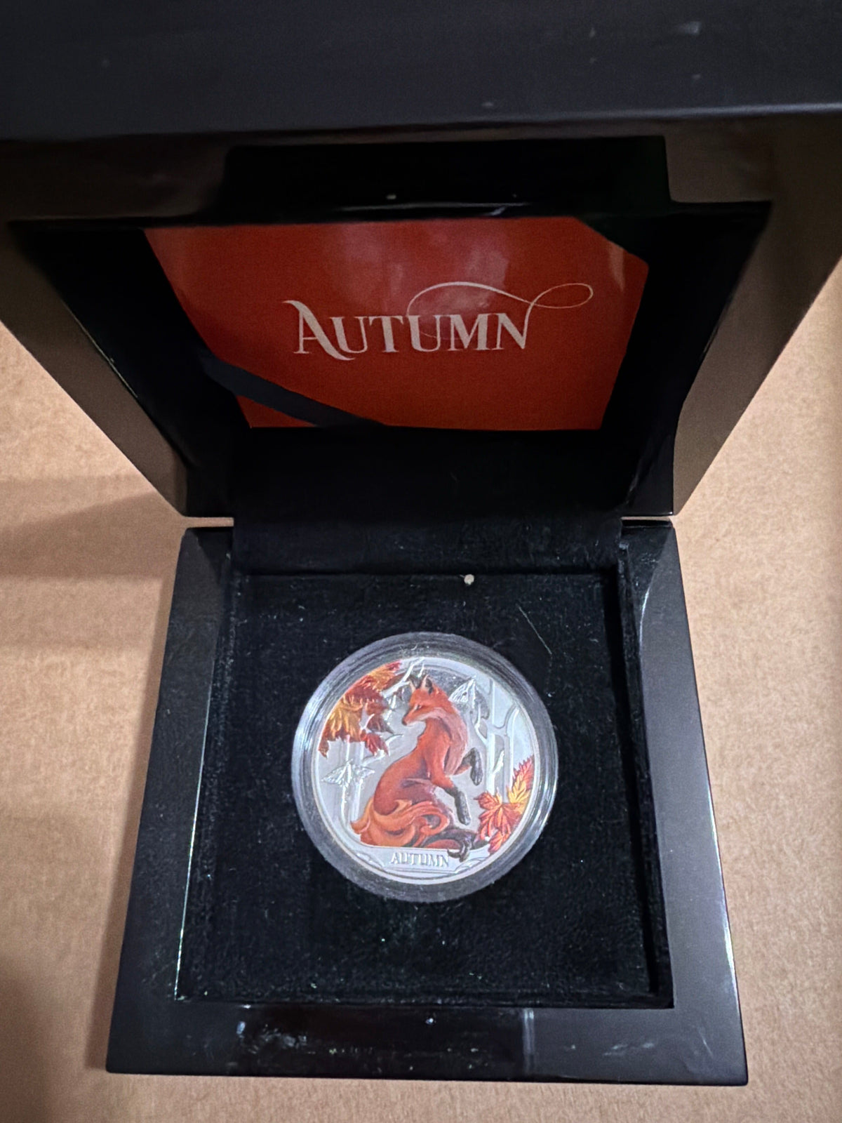 2024 Niue Seasons Autumn Red Fox 1oz Silver Proof Coin
