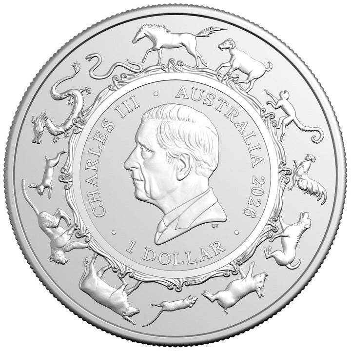 2026 RAM Lunar Horse 1oz Silver UNC Coin
