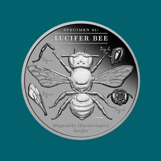 2026 Niue Lucifer Bee 2oz Silver Black Proof Coin Pre order