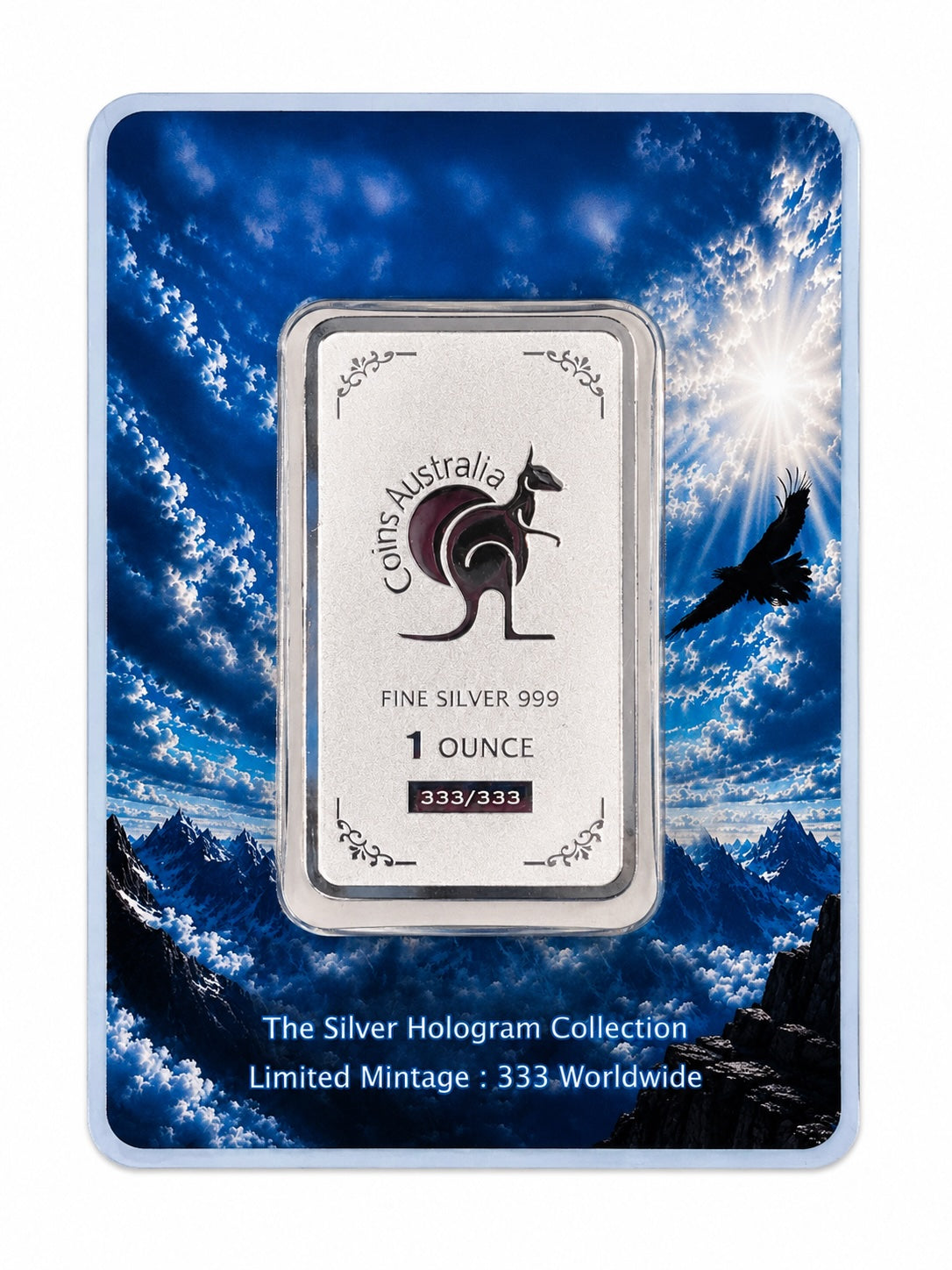 2026 Wings of Wonder Eagle 1oz Silver Hologram Bar