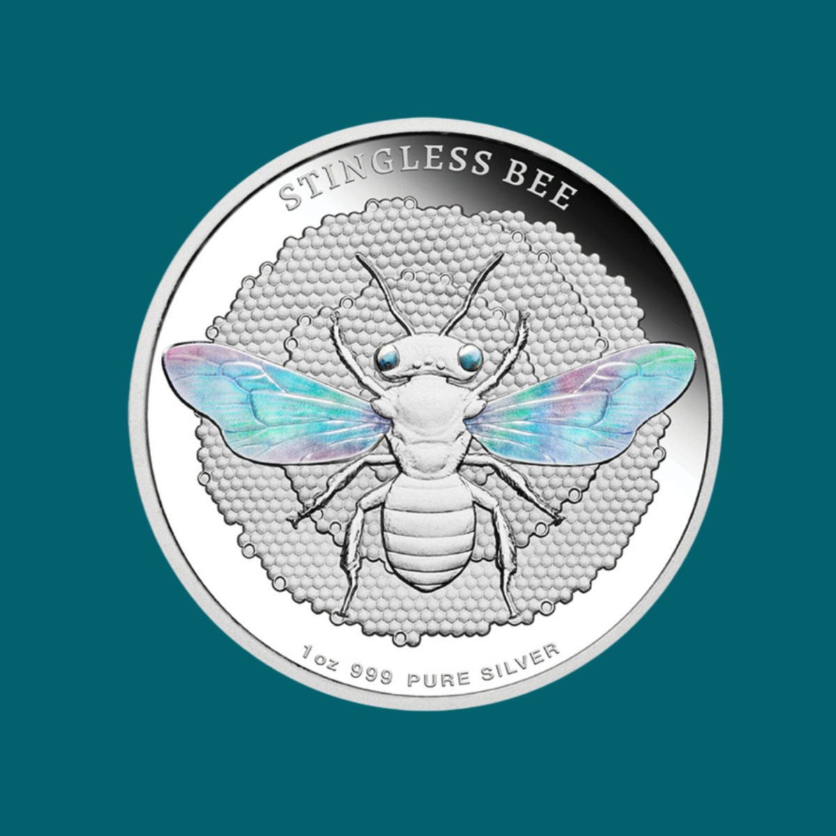 2026 Niue Native Bees Stingless Bee 1oz Silver Hologram Proof Coin
