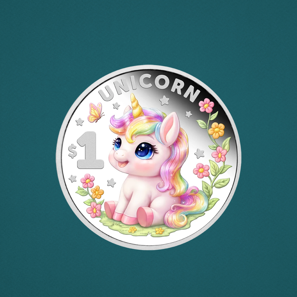 2026 Niue Baby Mythical Creatures Unicorn 1/2oz Silver Proof Coin