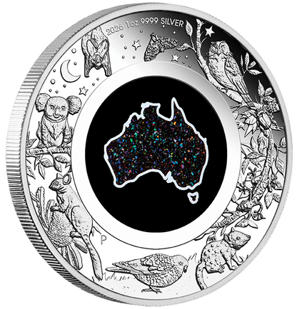 2026 Perth Mint Great Southern Land Nocturnal 1oz Silver Proof Opal Coin