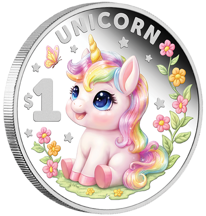 2026 Niue Baby Mythical Creatures Unicorn 1/2oz Silver Proof Coin Pre Order