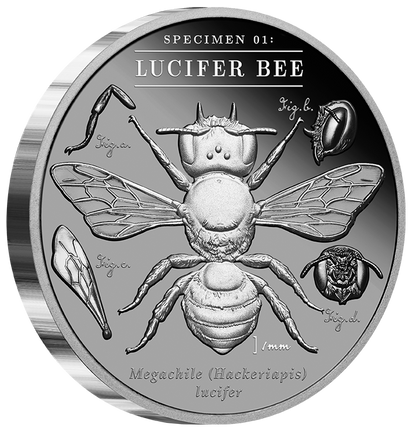 2026 Niue Lucifer Bee 2oz Silver Black Proof Coin Pre order