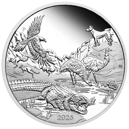 2026 Perth Mint Wonders of Australia The Outback 1oz Silver Proof Coin