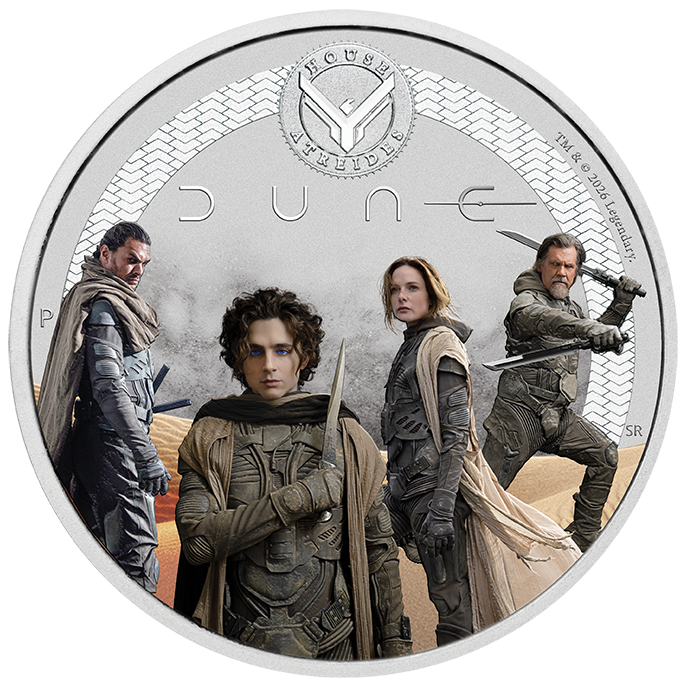2026 Perth Mint Dune House Atreides 1/2oz Silver Coloured Coin