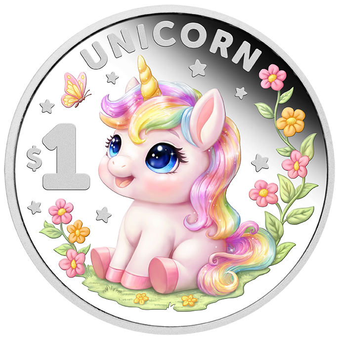 2026 Niue Baby Mythical Creatures Unicorn 1/2oz Silver Proof Coin Pre Order