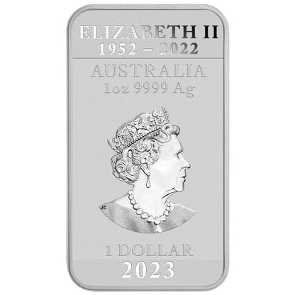2023 Perth Mint Dragon 1oz Silver Rectangular Bullion Bar