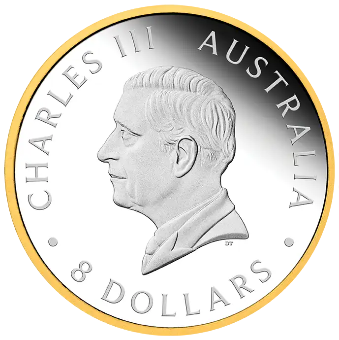 2026 Perth Mint Wedge-Tailed Eagle 5oz Silver Gilded Coin
