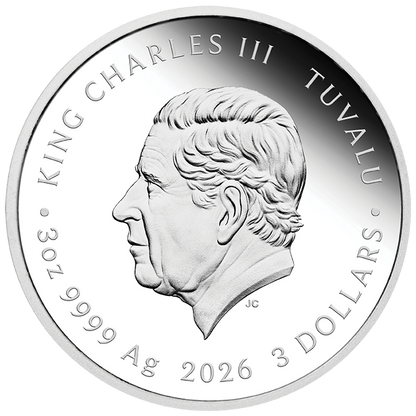 2026 Perth Mint Twelve Baby Lunar Animals 3oz Silver Coloured Coin