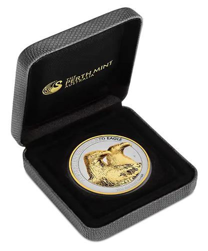 2026 Perth Mint Wedge-Tailed Eagle 5oz Silver Gilded Coin