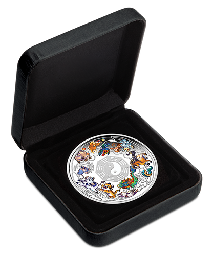 2026 Perth Mint Twelve Baby Lunar Animals 3oz Silver Coloured Coin