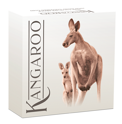 2026 Perth Mint Kangaroo 1oz Silver Coloured Coin
