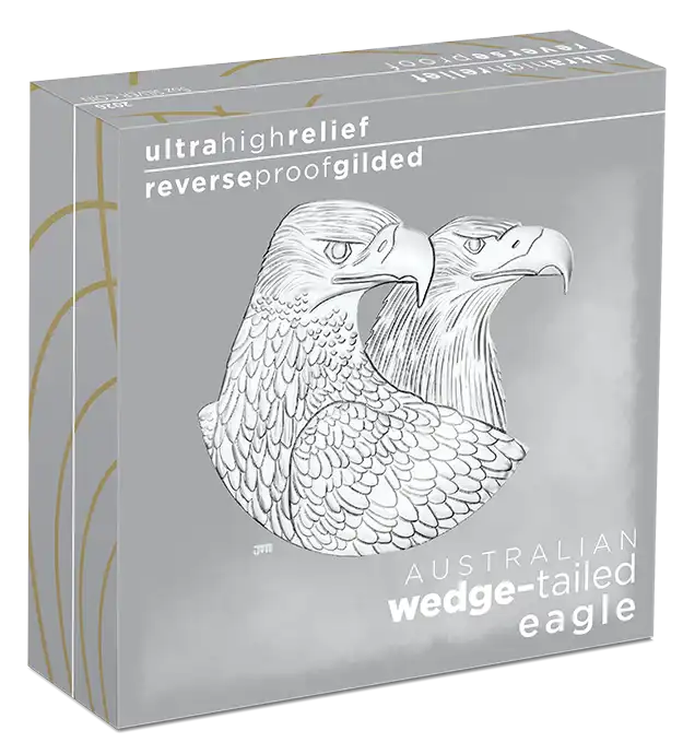 2026 Perth Mint Wedge-Tailed Eagle 5oz Silver Gilded Coin