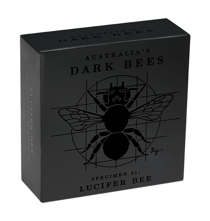 2026 Niue Lucifer Bee 2oz Silver Black Proof Coin Pre order