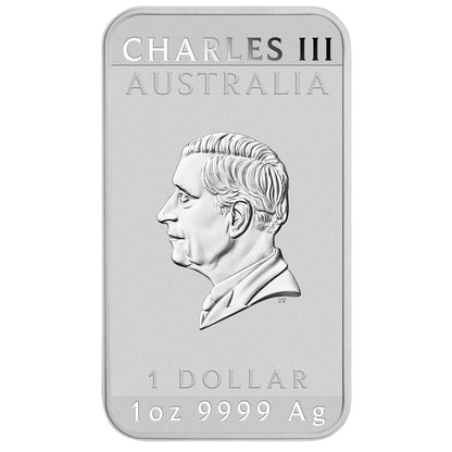 2025 Perth Mint Dragon 1oz Silver Rectangular Bullion Coin