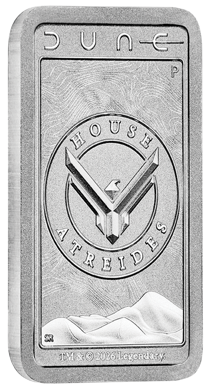 2026 Perth Mint Dune House Atreides 10g Silver Minted Bar