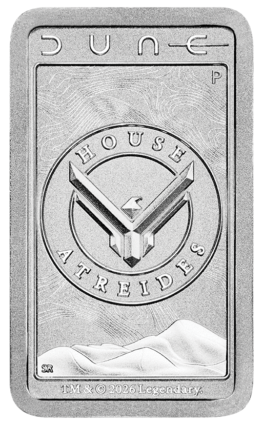 2026 Perth Mint Dune House Atreides 10g Silver Minted Bar