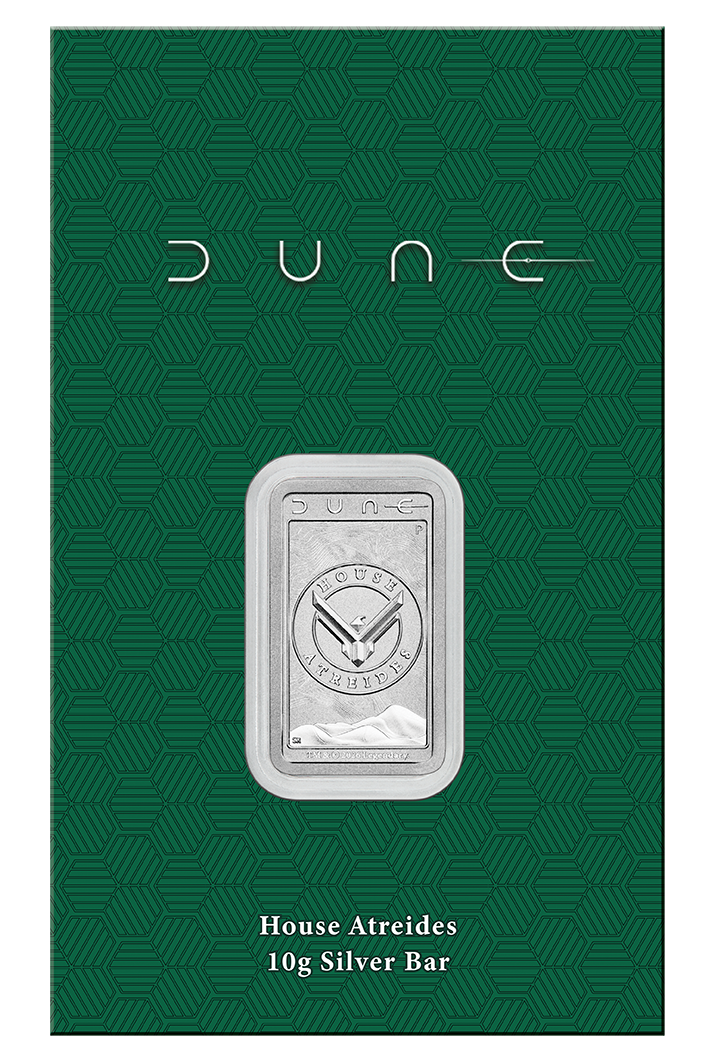 2026 Perth Mint Dune House Atreides 10g Silver Minted Bar