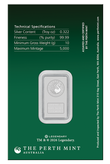 2026 Perth Mint Dune House Atreides 10g Silver Minted Bar