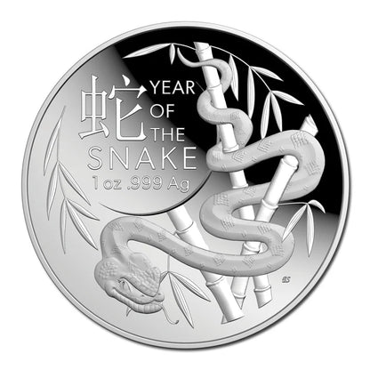 2025 RAM Year of the Snake 1oz Silver Proof Domed Coin