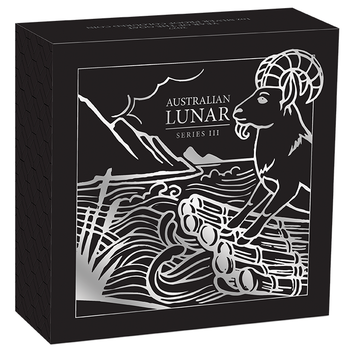 2027 Perth Mint Goat 1oz Silver Proof Coloured Coin