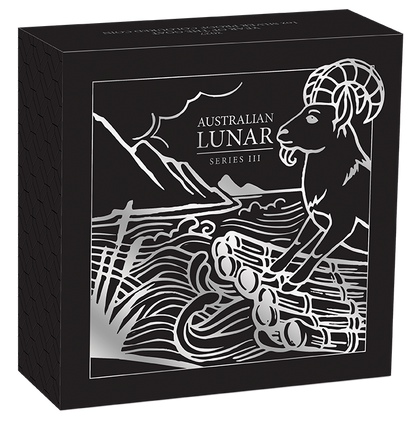 2027 Perth Mint Goat 1oz Silver Proof Coloured Coin
