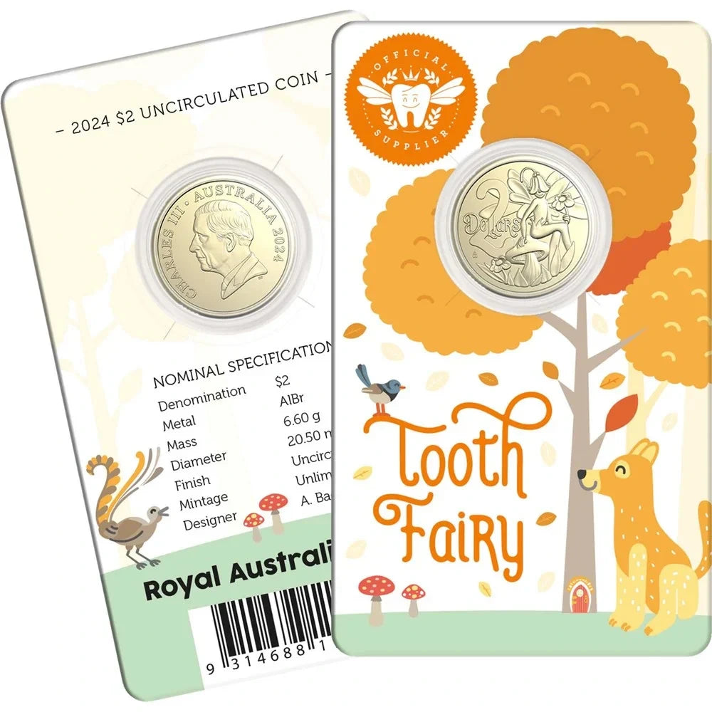 2024 Royal Australian Mint Tooth Fairy Unc Coin on Card