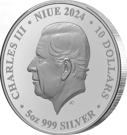 2024 Niue Signs of the Zodiac Coloured 5oz Silver Proof Coin