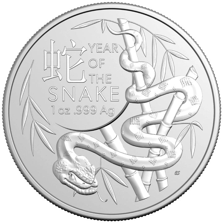 2025 RAM Lunar Snake 1oz Silver UNC Coin