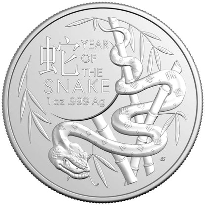 2025 RAM Lunar Snake 1oz Silver UNC Coin