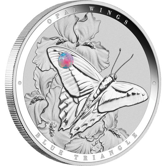 2026 Niue Opal Wings Blue Triangle 1oz Silver Proof Coin Pre Order